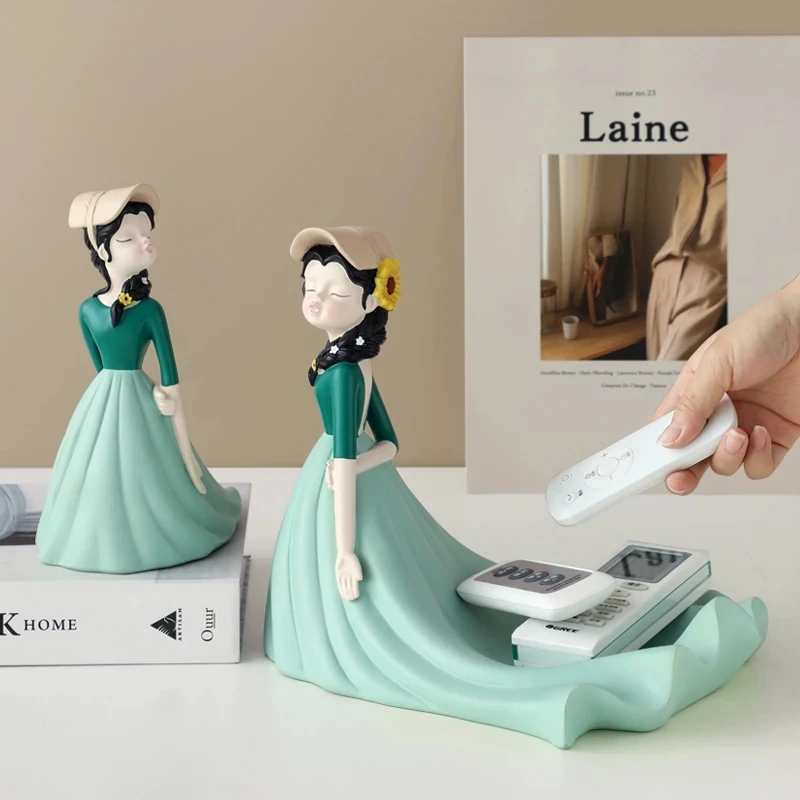 

Модная Статуэтка из смолы с изображением великолепной девушки, подарок, сказочные аксессуары, модные стильные скульптуры, украшения для до...