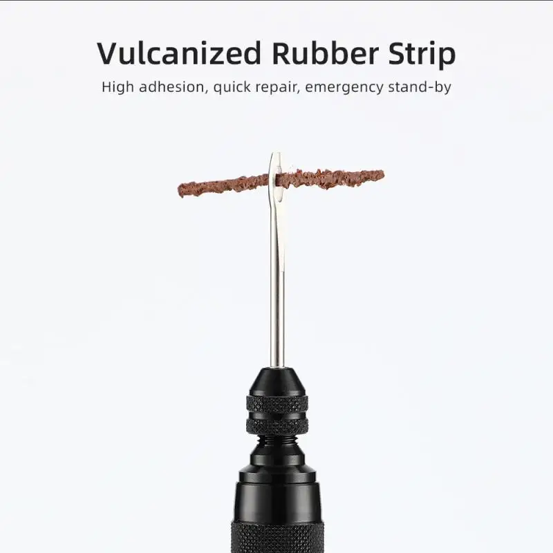 

Mountain Bike Car Vacuum Aluminum Alloy Tire Repair Tool Integrated Storage Repair Tool Bike Wheel Tire Puncture Plug Kit