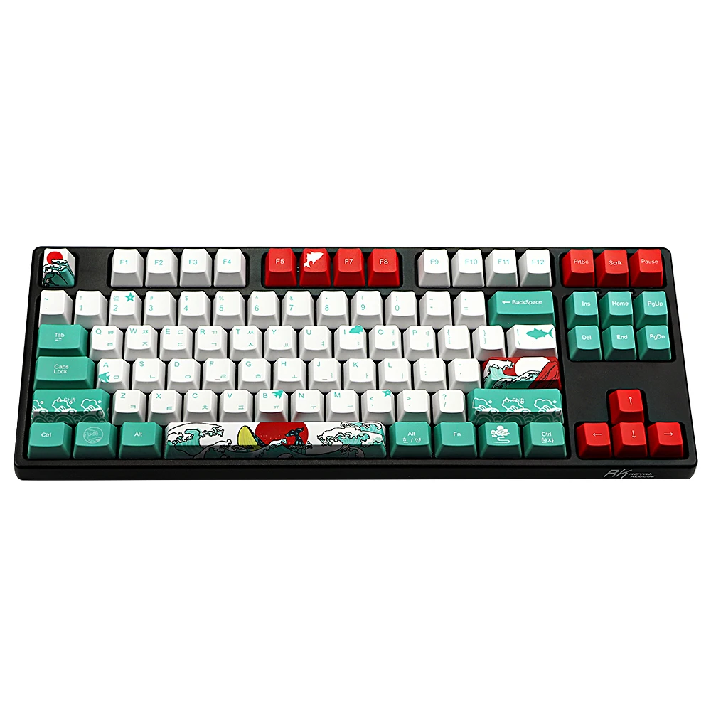 Пятисторонний краситель PBT Keycap 108 клавиш OEM профильные колпачки для diy Gk61 gh60 TKL87