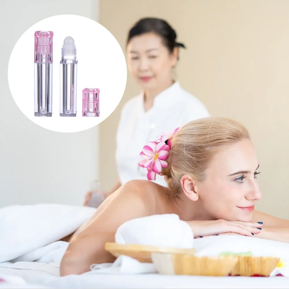 

10pcs Essential Oil Roller Bottle Empty Lip Gloss Bottles Roll-on Bottles