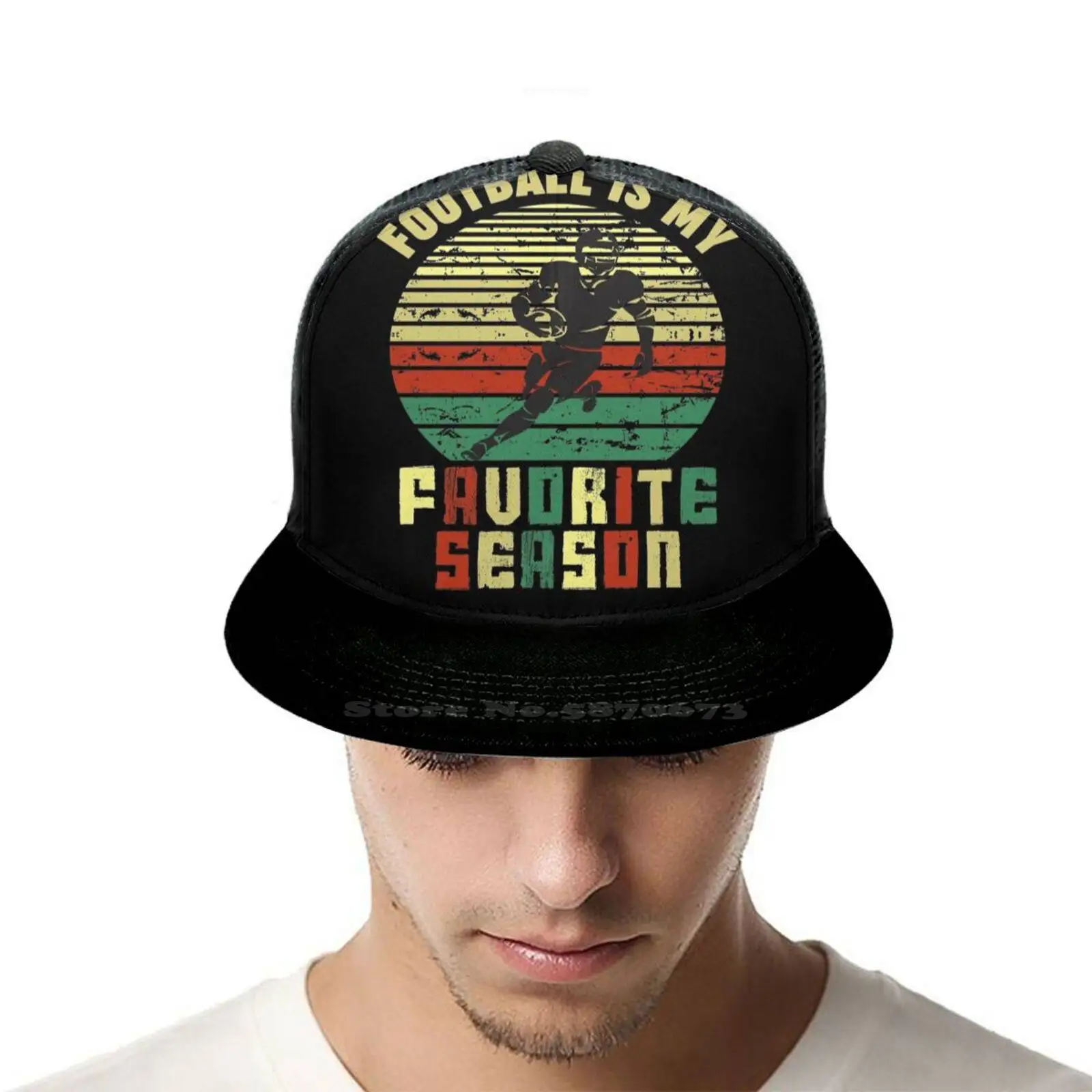 

Футбольный мяч-мой любимый сезон, винтажный спортивный подарок в стиле ретро, модная шапка в стиле хип-хоп, винтажная шапка в стиле ретро, мо...