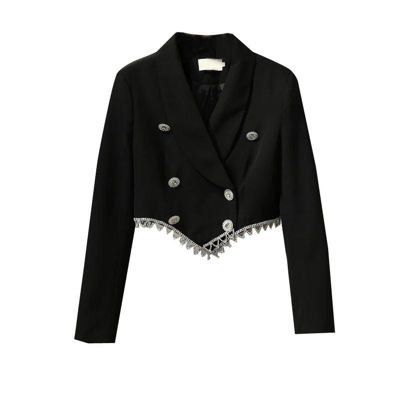 Осенняя одежда 2021 новинка модный шикарный дизайн изысканный двубортный Блейзер