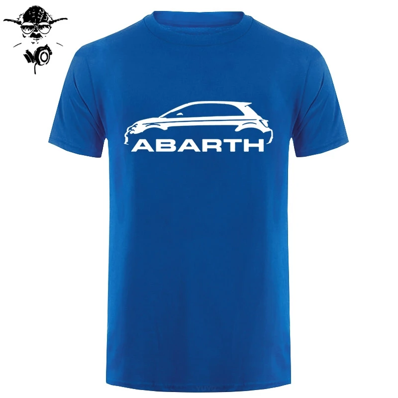 Мужская футболка Fiat 500 Abarth Classic Car s Высококачественная забавная с круглым вырезом