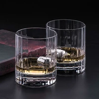 stripe 350ml wine glass lead free heat resistant transparent crystal beer whiskey brandy vodka cup drinkware bar gifts