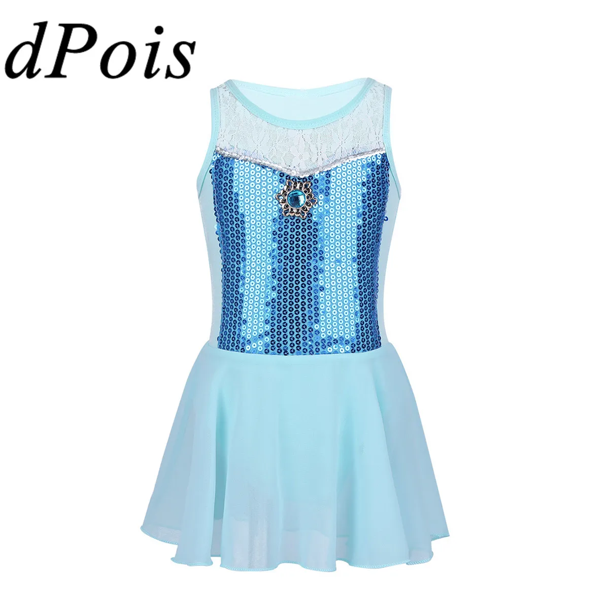 Детское балетное платье принцессы для девочек гимнастическое трико юбка пачка