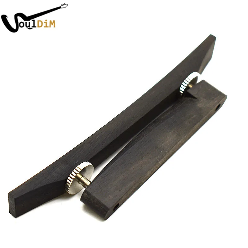 

6 String Archtop Adjustable Ebony Wood Bridge for Jazz Guitar Great Parts Luthier Tools Electric Guitar Bass Accessories