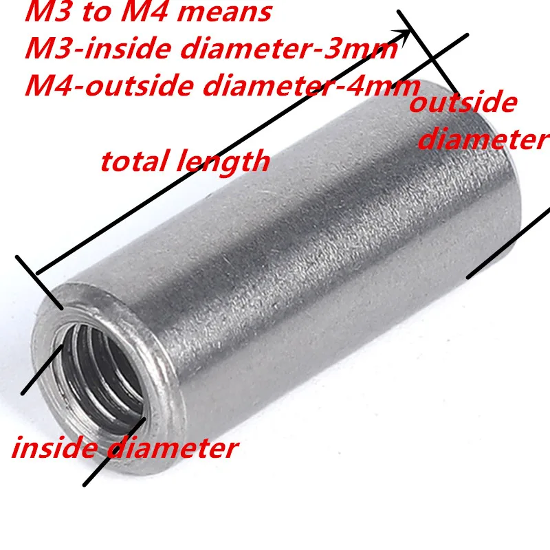 M3M4M5M6 нержавеющая сталь 304 Внутренний threadedцилиндрический штифт внутренняя резьба