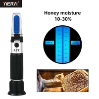 portable beekeeping tester 10 30 water honey refractometer with calibration atc refractometer honey moisture meter