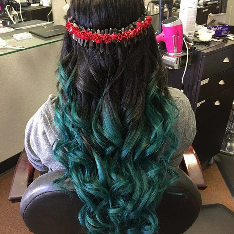 

Quartz Crystal Hairpin Flowers Accessories Crown Headband Elegant Rainbow Bridal Mermaid Jewelry Pins Hair Pick Princess Hairs