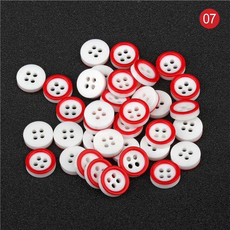 Пуговицы полимерные с 4 отверстиями 100 шт. | Дом и сад