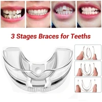3 stages dental orthodontic braces appliance braces alignment trainer teeth retainer bruxism mouth guard teeth straightener