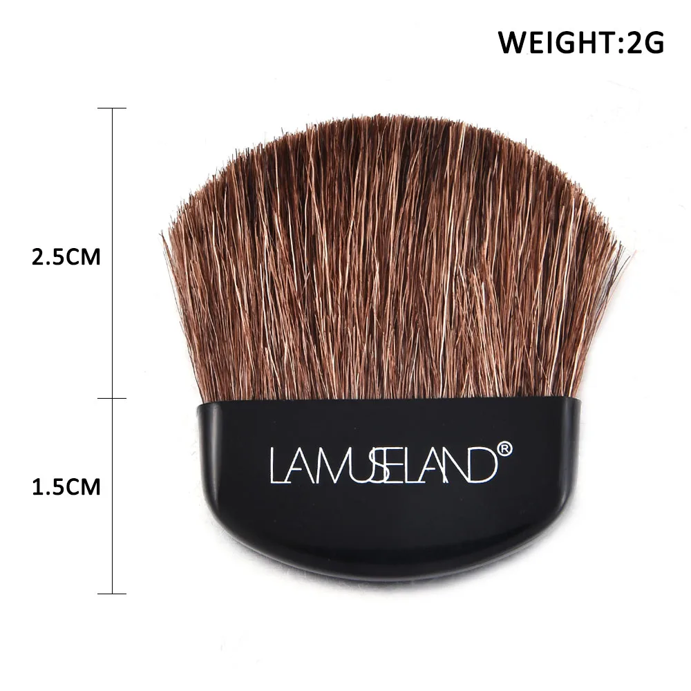 

LAMUSELAND Professional Soft Hair Blush Brush Blending Perfect Facial Black Handle Small Portable Cosmetic Beauty Makeup Tools