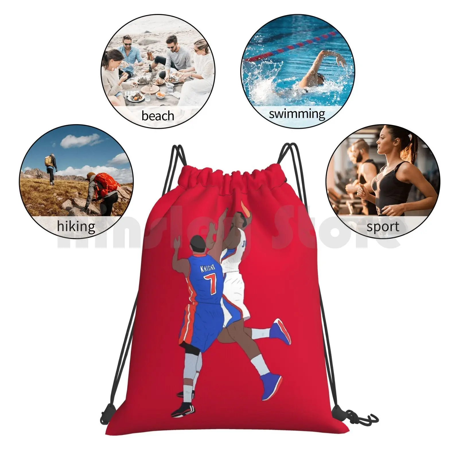 Рюкзак на шнурке для верховой езды альпинизма спортзала