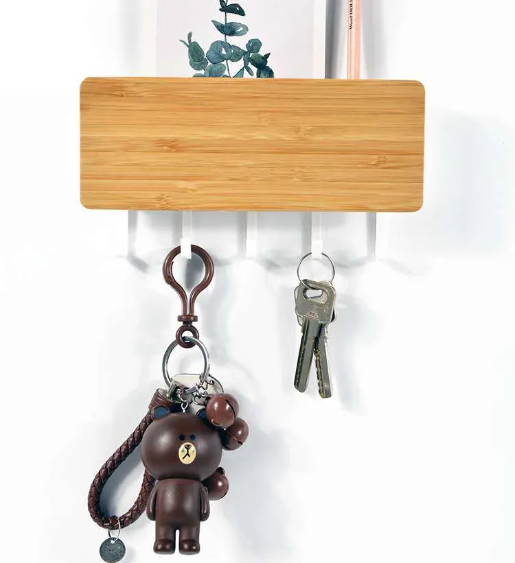 1 шт. новый настенный декоративный стеллаж для хранения вещей вешалка ящик ключей
