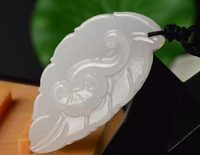 afghan white jadees leaf shape jades pendant charm lady white jades pendant accessories lucky gift gift giving