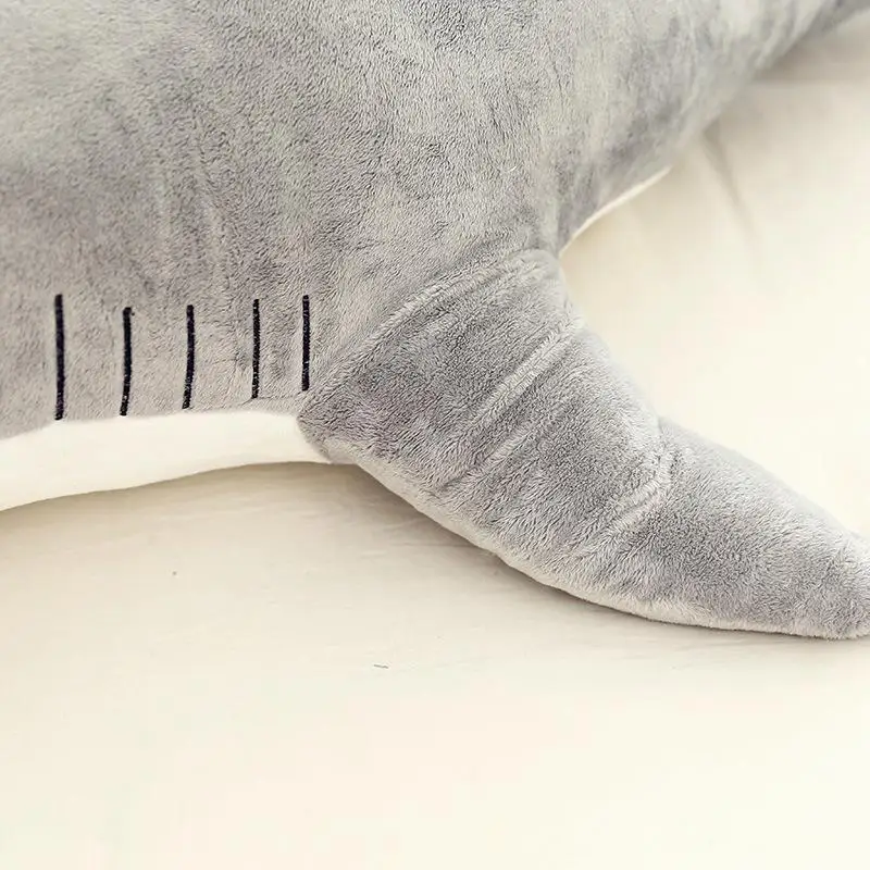 Игрушка плюшевая кусающая Акула 80/100 см большой размер | Игрушки и хобби