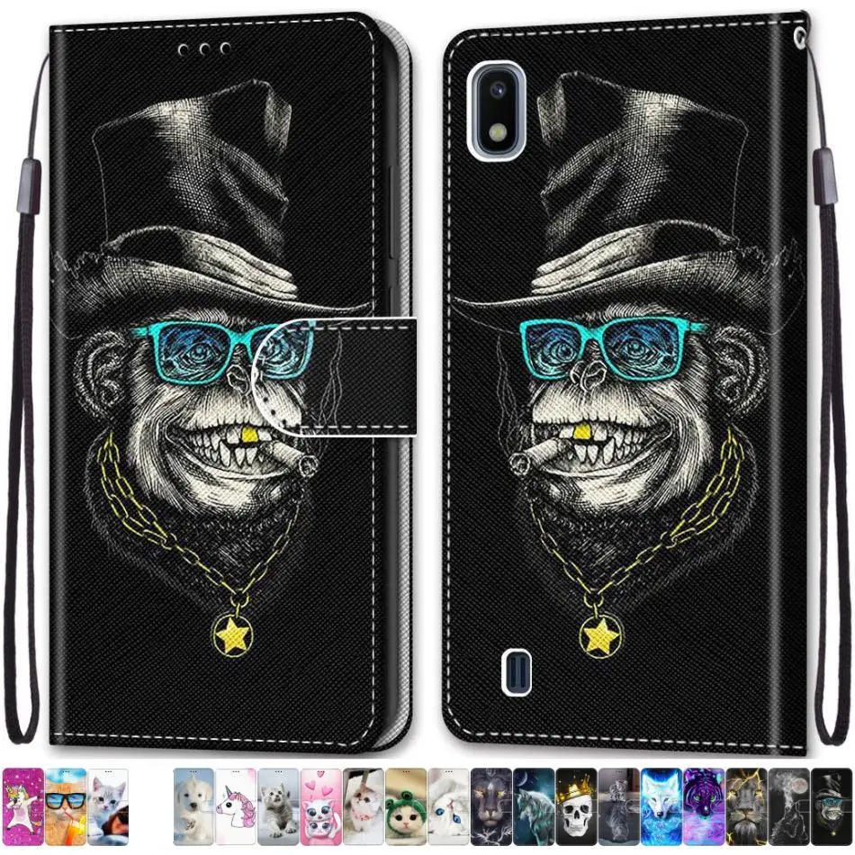 Кожаный флип-чехол Fundas милый Модный чехол для телефона Samsung Galaxy A10 A10S A20S A20E A20 A2 Core