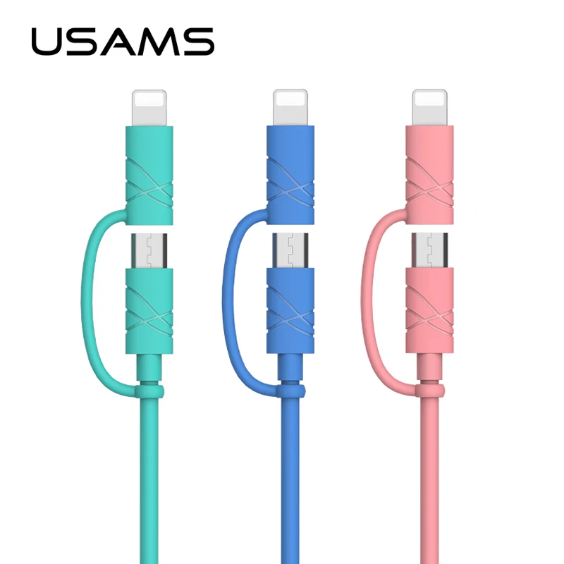 USAMS микро USB кабель 1 м 2 а Быстрая зарядка мобильного телефона для iPhone 6 7 плюс |