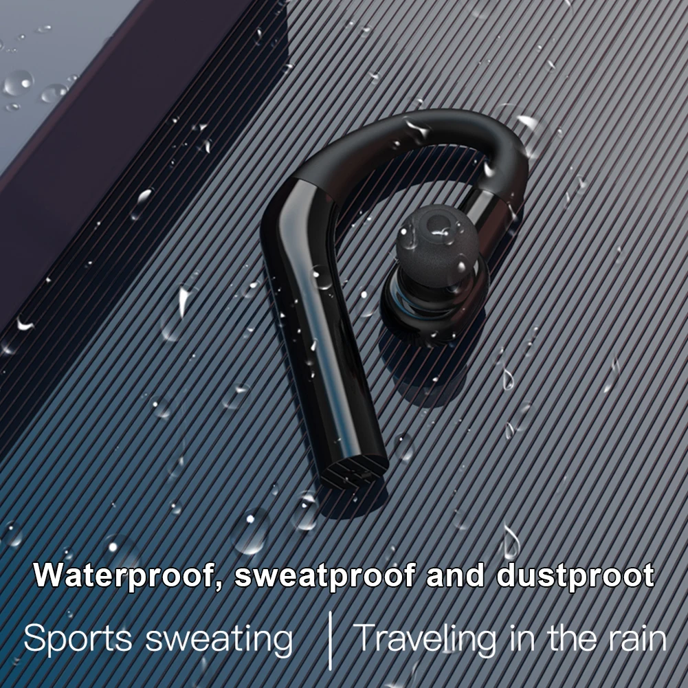 

Erilles Wireless Bluetooth Earphones Super-long Standby Business Driving Hanging Ear Monaural Sports Waterproof Painless Wearing
