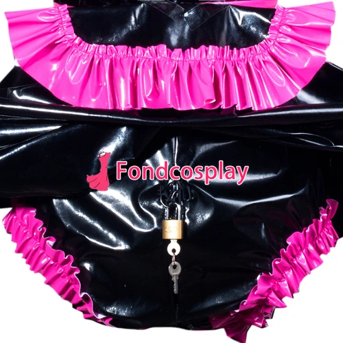 

Sissy maid pvc dress lockable Uniform cosplay costume Tailor-made[G3796]