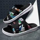 Мужская Летняя обувь; Размера плюс 36-45; Шлепанцы; Модные шлепанцы; Удобная обувь; Повседневная обувь; Sapatos Masculino