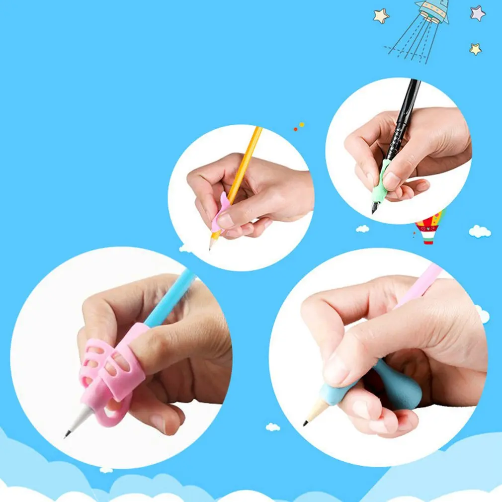 

13Pcs/Set Children Pencil Holder Grips Non-toxic Pen Writing Aid Finger Ergonomic Posture Correction Tool for kids Students gift