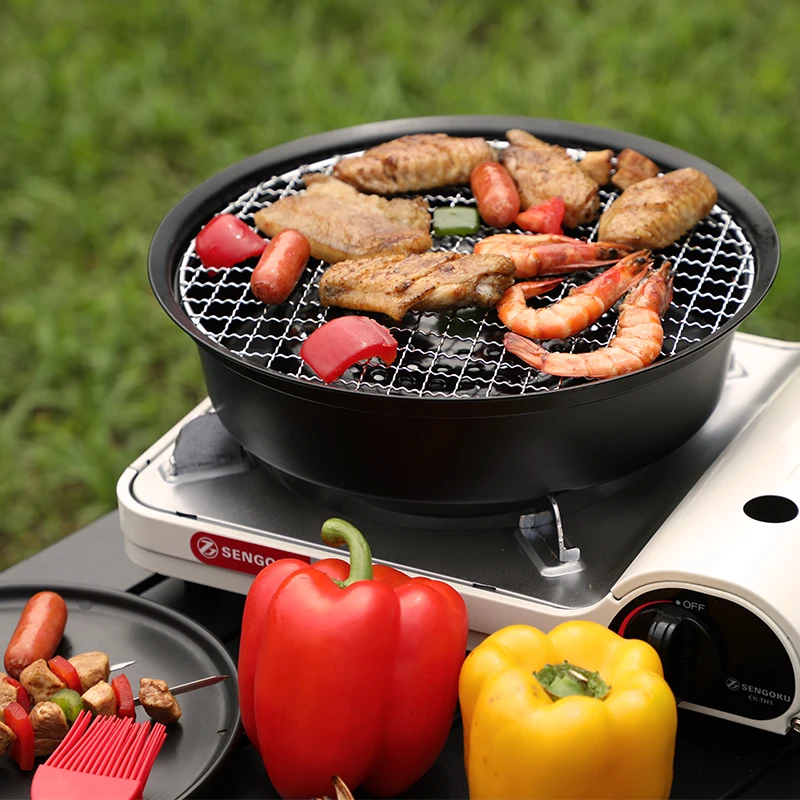 304 нержавеющая сталь круглый гриль для барбекю сетка домашняя жареная бекон