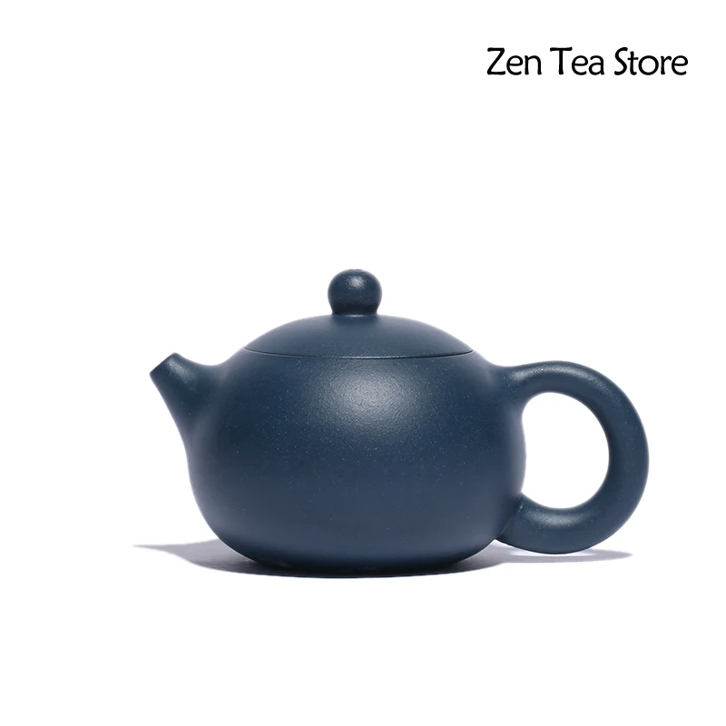 110 мл Yixing Фиолетовый Глиняный Чайник НЕОБРАБОТАННАЯ руда Лазурная грязь Xishi