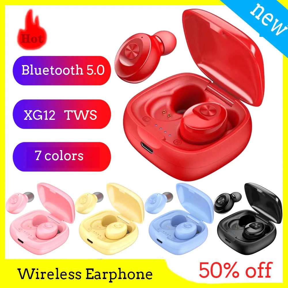 XG12 TWS беспроводной Bluetooth 5 0 наушники стерео Earbus HIFI Звук игровой Спорт Бег