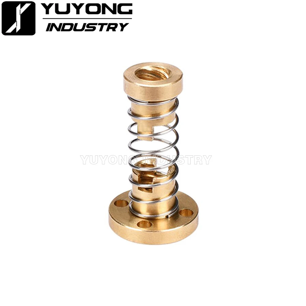 5pcs/lot T8 Anti Backlash Spring Loaded Nut Elimination Gap for 8mm Acme Threaded Rod Lead Screws DIY CNC 3D Printer Parts |