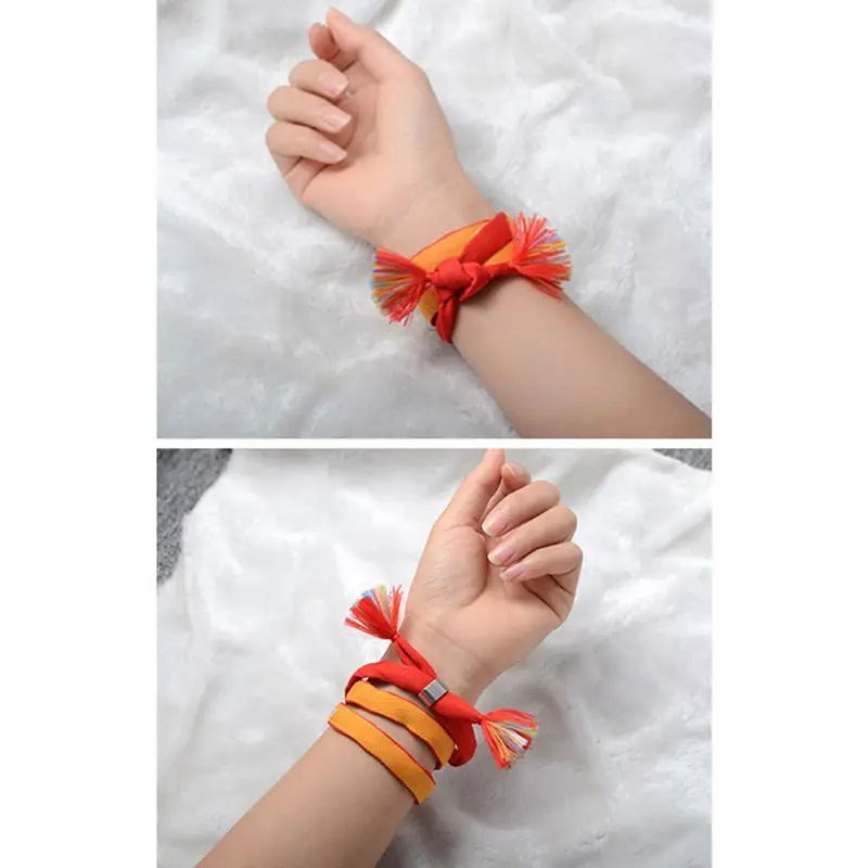 

Japanese Comics Cosplay Kumihimo Your Name Bracelet Ribbon Hair Lucky Jewelry