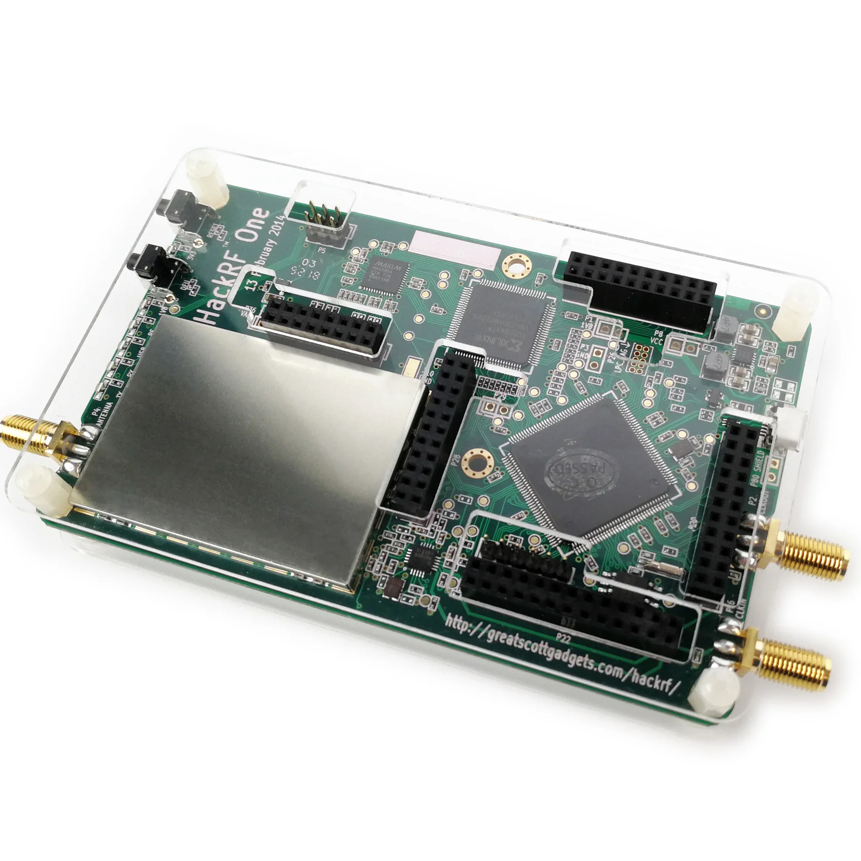 HackRF один с открытым исходным кодом аппаратная SDR макетная плата 1 МГц-6 ГГц демонстрационная плата и аксессуары