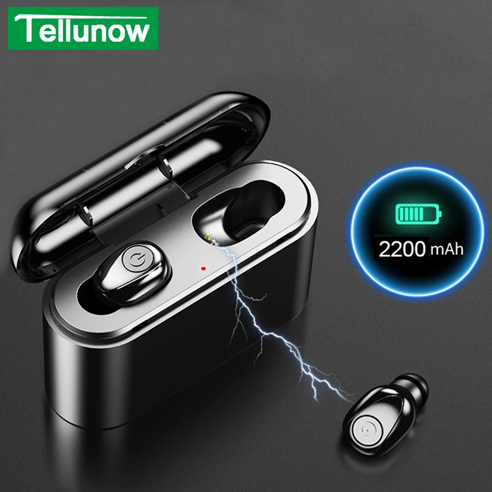 X8 TWS Bluetooth беспроводные наушники 6D стерео настоящие наушники мини TWS водонепроницаемые наушники с аккумулятором 2200 мАч