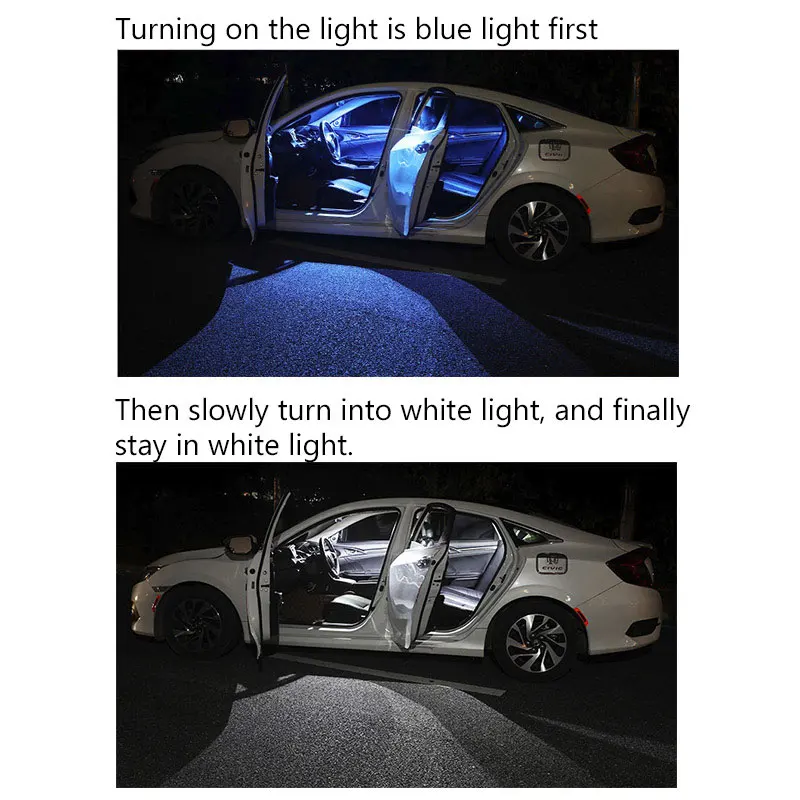 Universial двухцветный Свет T10 8SMD свет для чтения Автомобильный интерьер Стайлинг