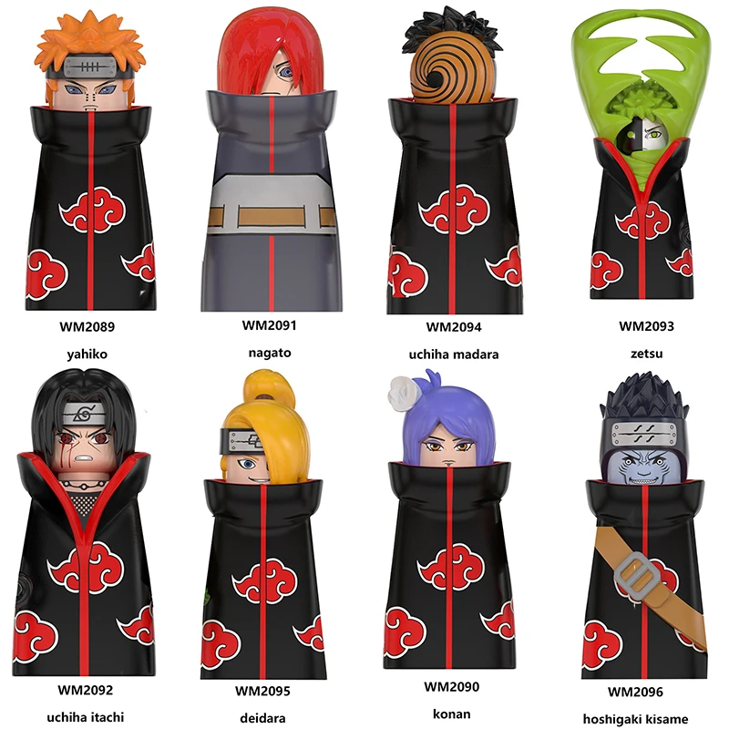 

Wm6106 Naruto Akatsuki Nagato Itachi Bricks Building Blocks Anime Cartoon Mini Action Figures Heads Assembly Toys for Boys Gifts