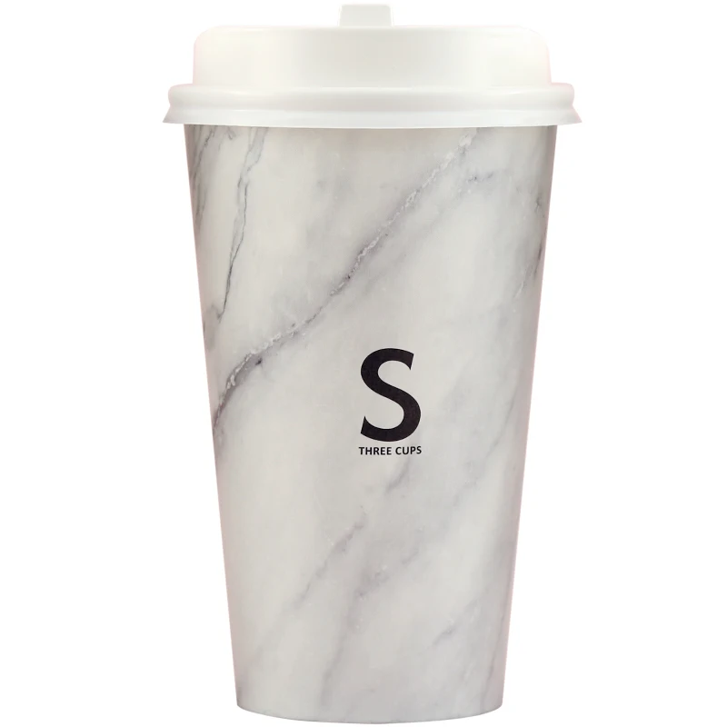 50 шт. высокое качество креативная одноразовые чашки для кофе 400 мл 500 вечерние на