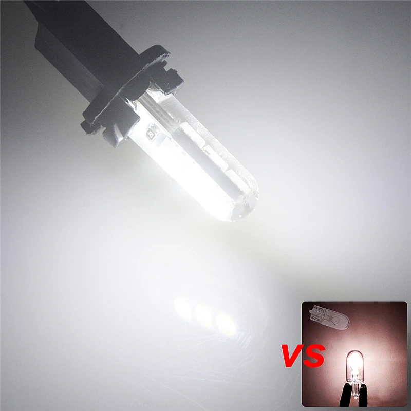

500pcs Car LED Auto Silica Gel T10 LEDs 194 W5W 168 6 SMD 5050 LED Car Styling Clearance Lights Interior lamp Side Light