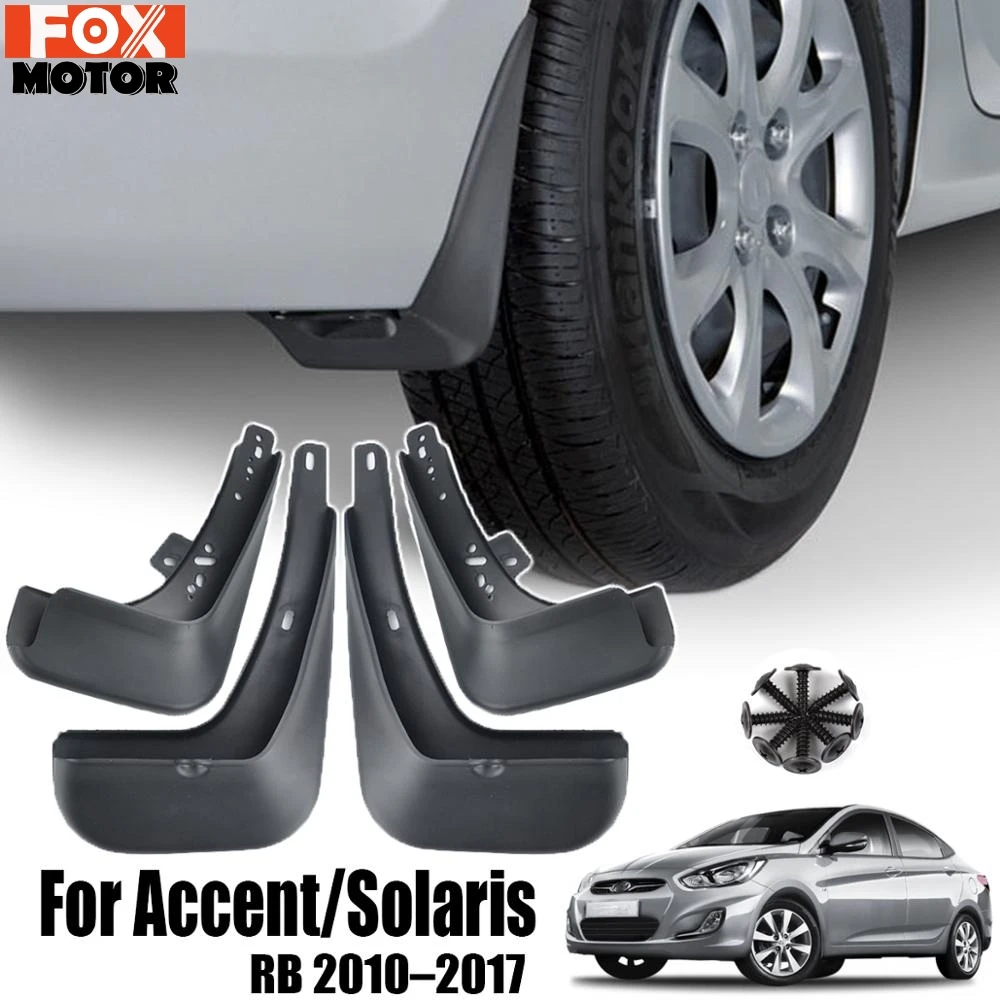 Для hyundai Accent Solaris 2011 2016 Брызговики 2012 2013 2014 2015 Стайлинг OE стиль литые