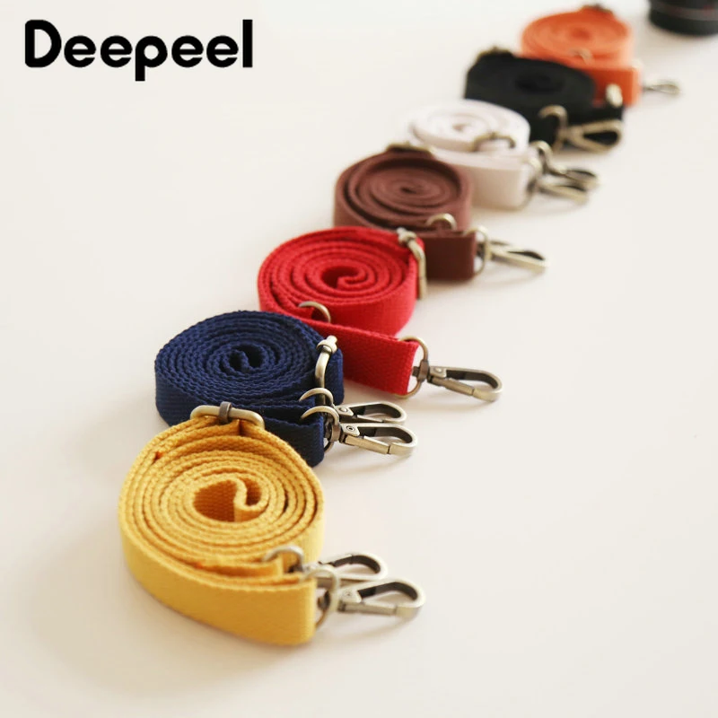 Deepeel 2 см * 130 цветная толстая хлопчатобумажная холщовая тесьма сумка регулируемый