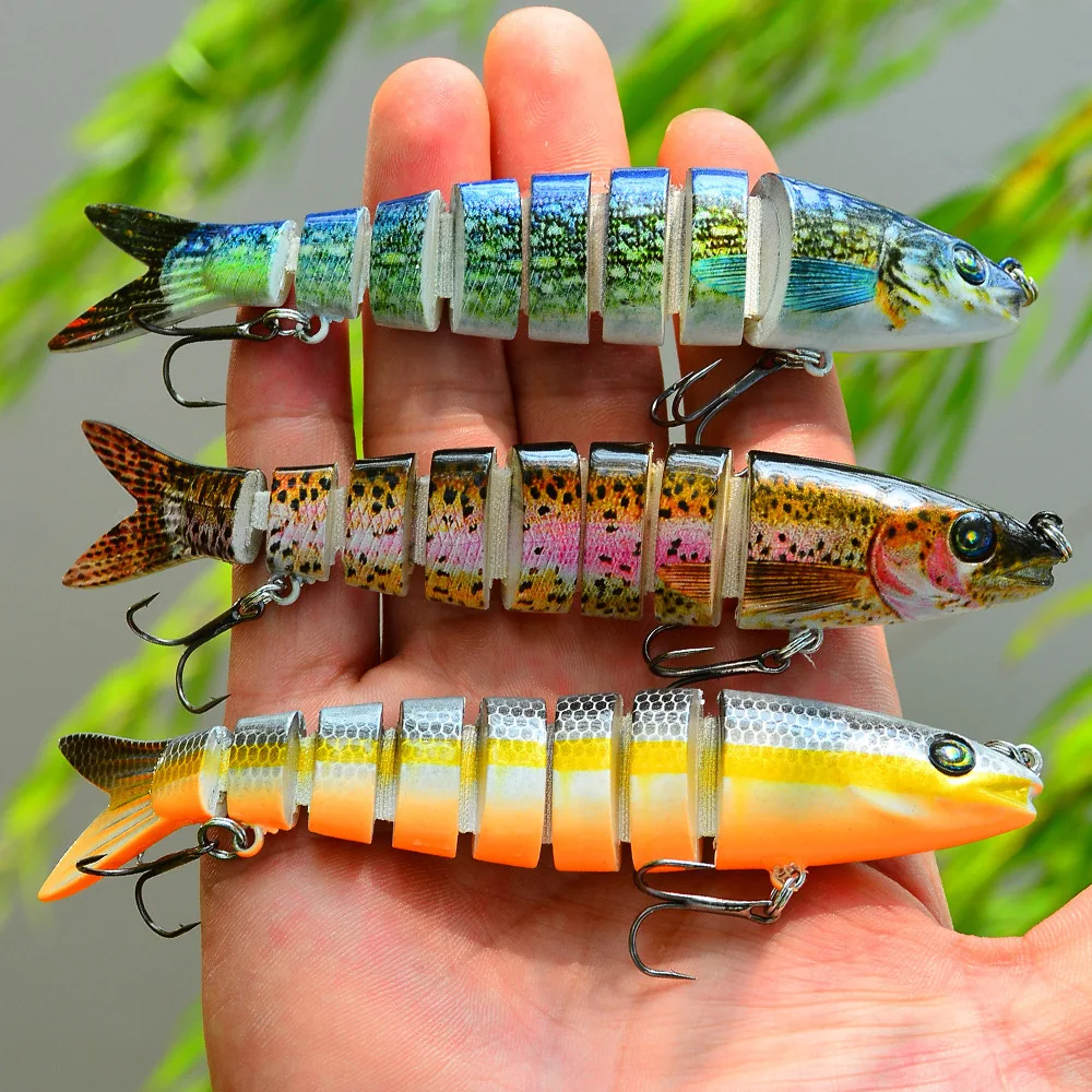 

1pc 13.5cm 19g Sinking Wobblers Fishing Lures Multi Jointed Swimbait Hard Artificial Bait Pike/Bass Fishing Lure Crankbait