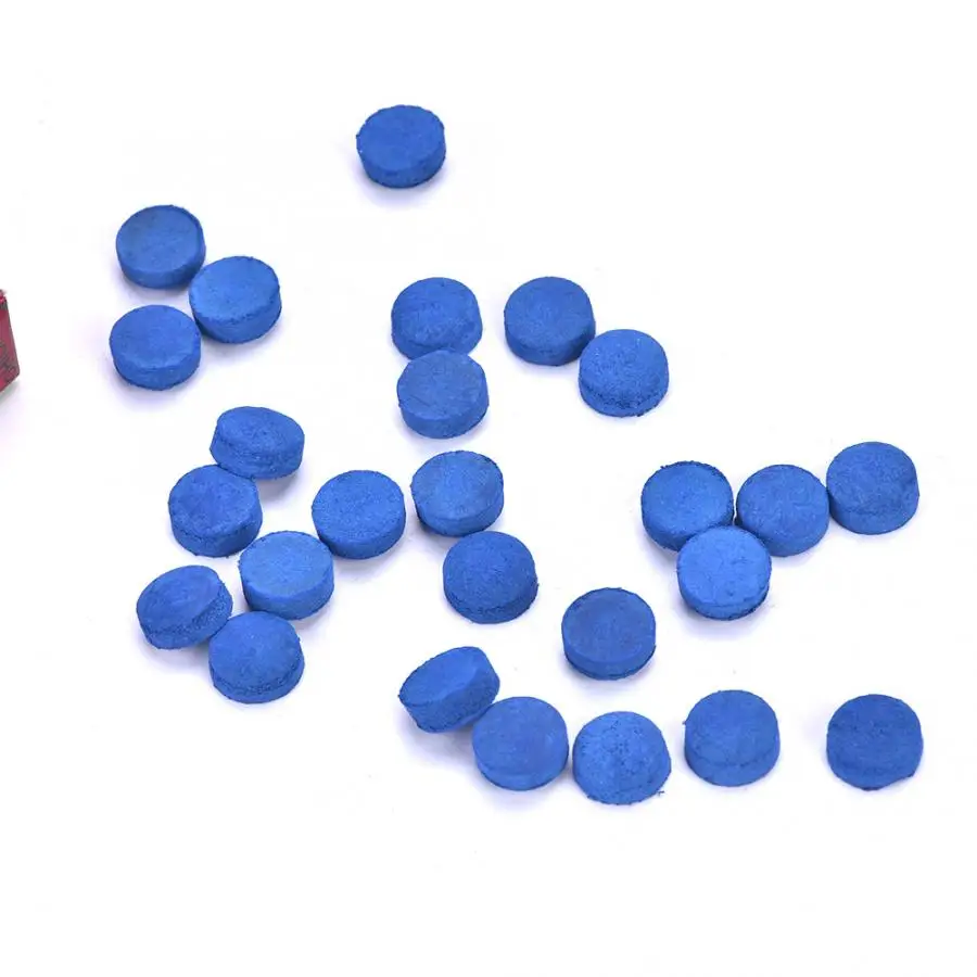 50 шт синие наконечники для бильярдного кия 10 мм Клей на снукер Сменный Набор с