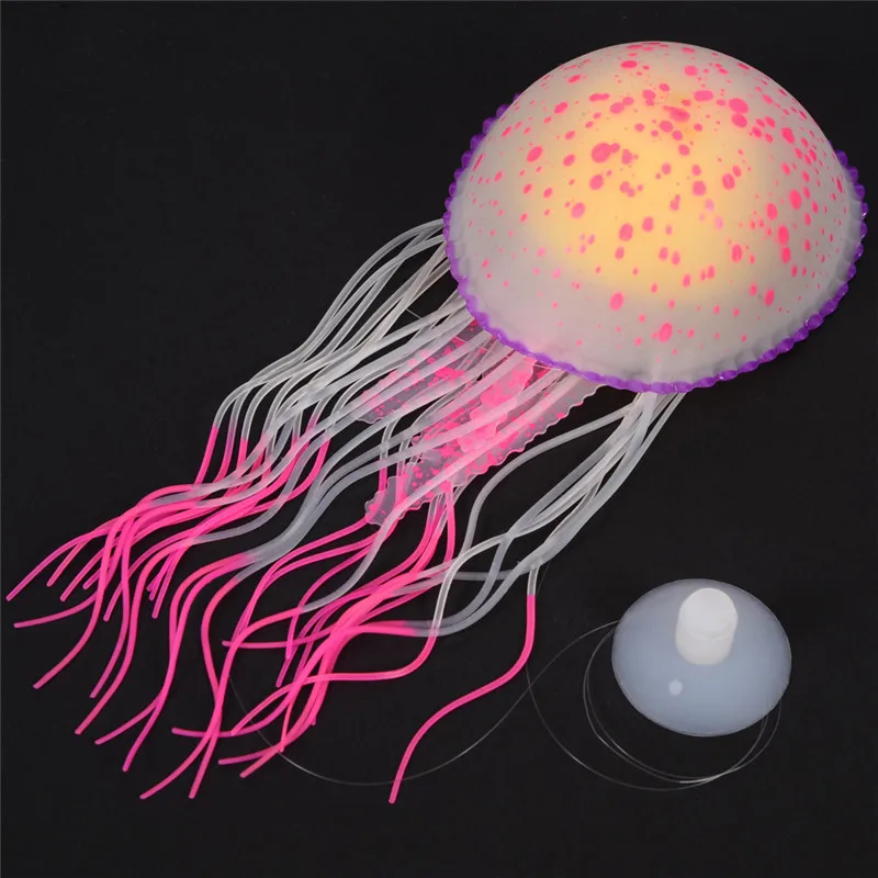 

Aapet 1pc Silicone Simulation Jellyfish Aquarium Decorative Accessories Artificial Jellyfish Decorating Ornament For Fish Tank