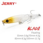 Jerry Blade верхняя вода карандаш рыболовная приманка pesca пресноводная соленаявода жесткая наживка ходить собака 55 70 85 105 мм, искусственная наживка