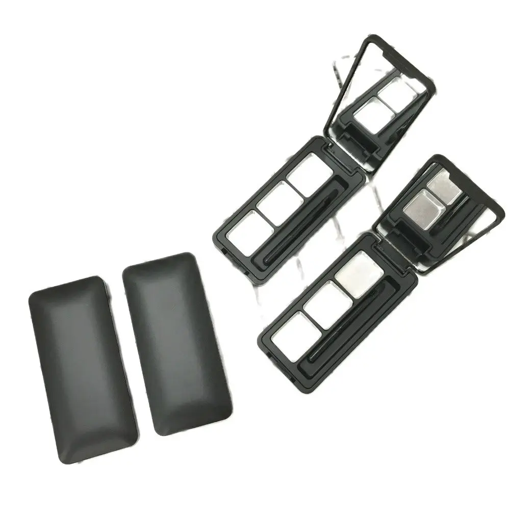 20 шт пустые матовые черные тени для век контейнер корпус 3 Балки кастрюли