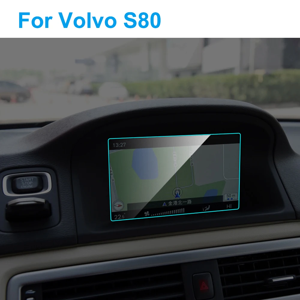 7 дюймовый автомобильный GPS навигации Экран Защитная крышка для Volvo S80 интерьер