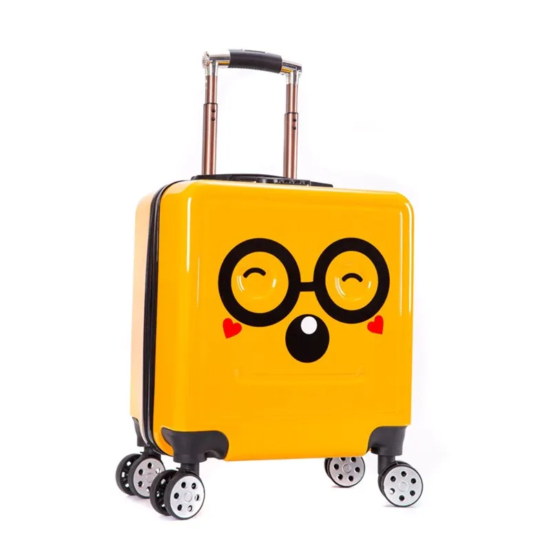 Хит продаж 18 дюймов милый мультяшный чемодан на колесиках для студентов Детский