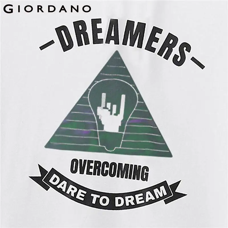 Толстовка Giordano Мужская Светоотражающая худи с графическим принтом карман-карго