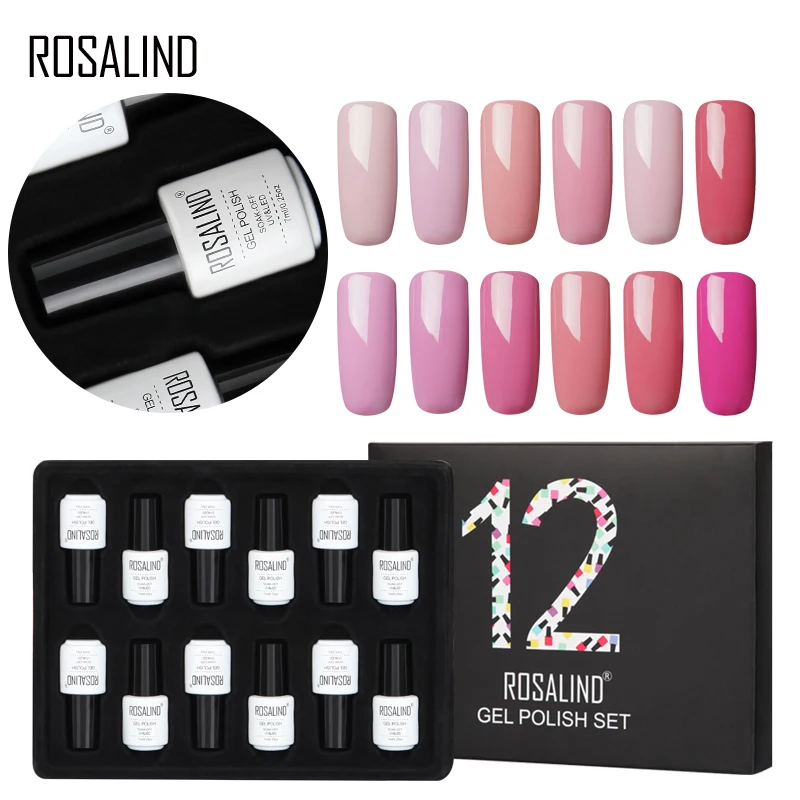 Rosalind UV LED Nail Polish Gel Set Hybrid Varnish Lacquer All for Manicure Semi Permanent DIY Art Lacker Polishe | Красота и