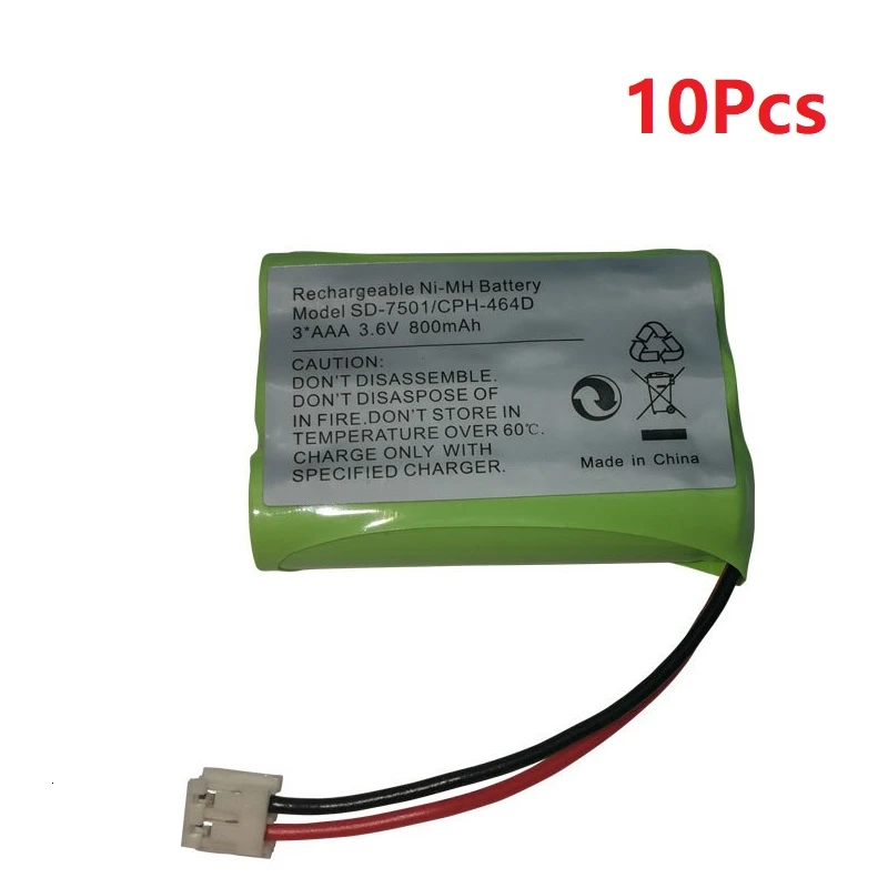 3,6 В 800 мАч NiMH аккумуляторная батарея для Motorola SD-7501 V-Tech 89-1323-00-00 AT& T Lucent 27910 CPH-464D беспроводной домашний телефон - Цвет: Синий
