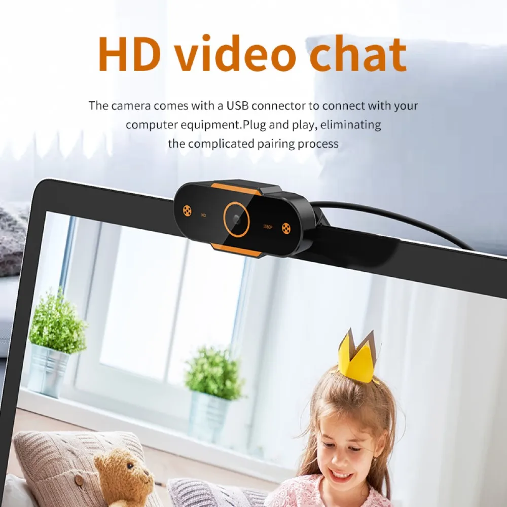 

Mini Webcam with Microphone HD 2K/1080P/720P/480P USB PC Laptop Computer Cam Auto Focus Cameras for Video Live Streaming Meeting